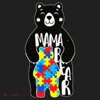 Mama Bear Autism Awareness Golf Towel thumb 3