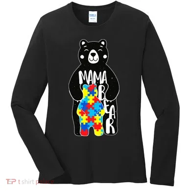 Mama Bear Autism Awareness Women's Long Sleeve Shirt