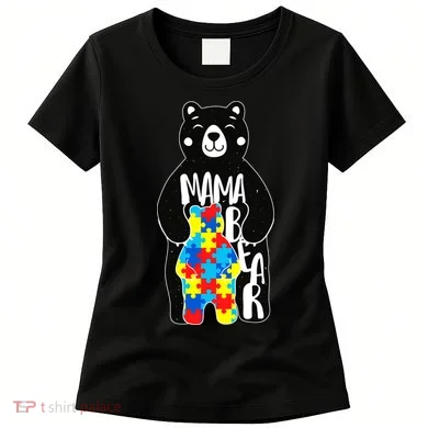 Mama Bear Autism Awareness Women's T-Shirt
