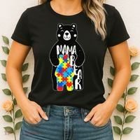 Mama Bear Autism Awareness Women's T-Shirt thumb 2