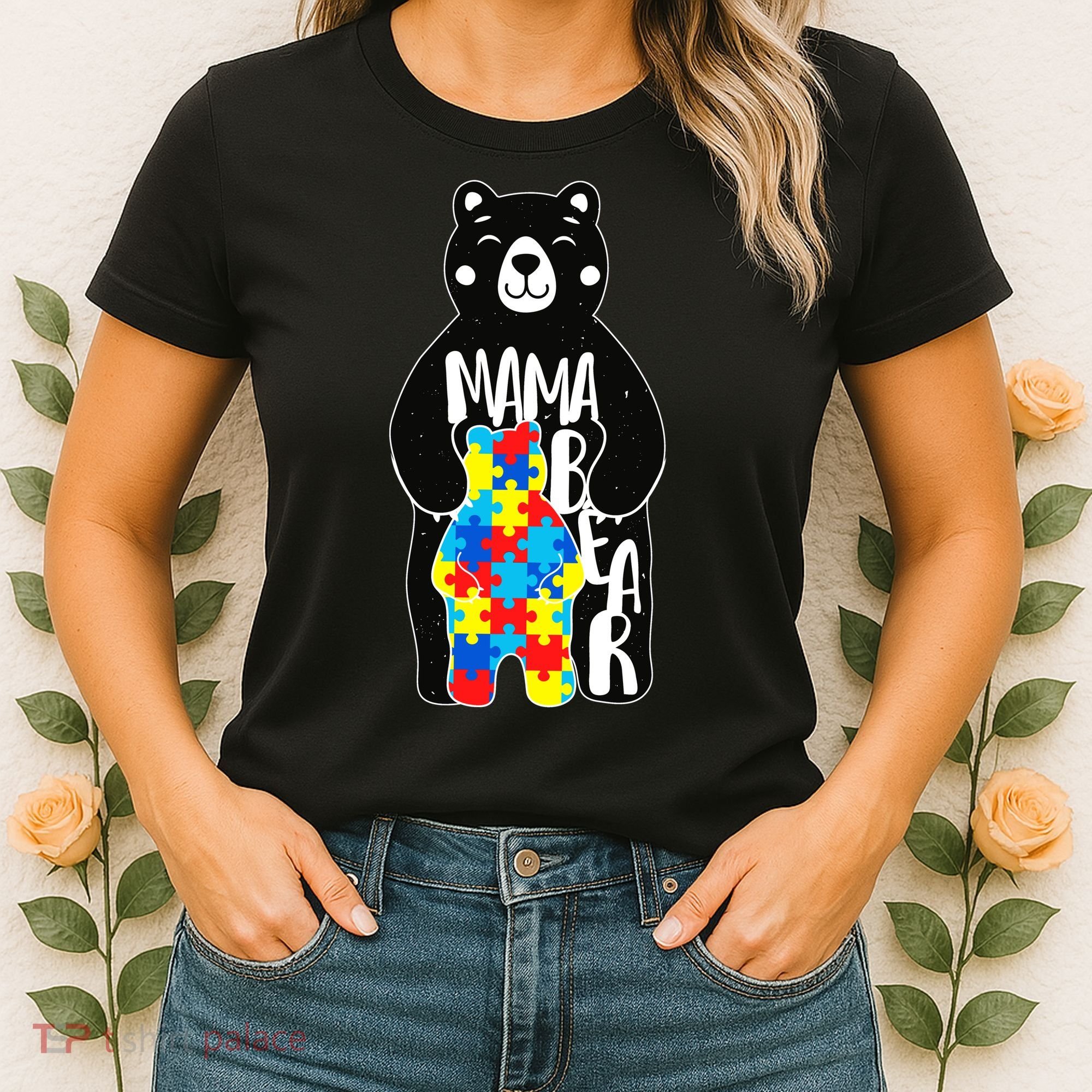 Mama Bear Autism Awareness Women's T-Shirt