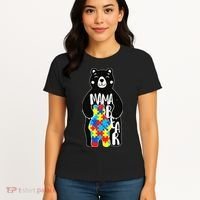 Mama Bear Autism Awareness Women's T-Shirt thumb 4
