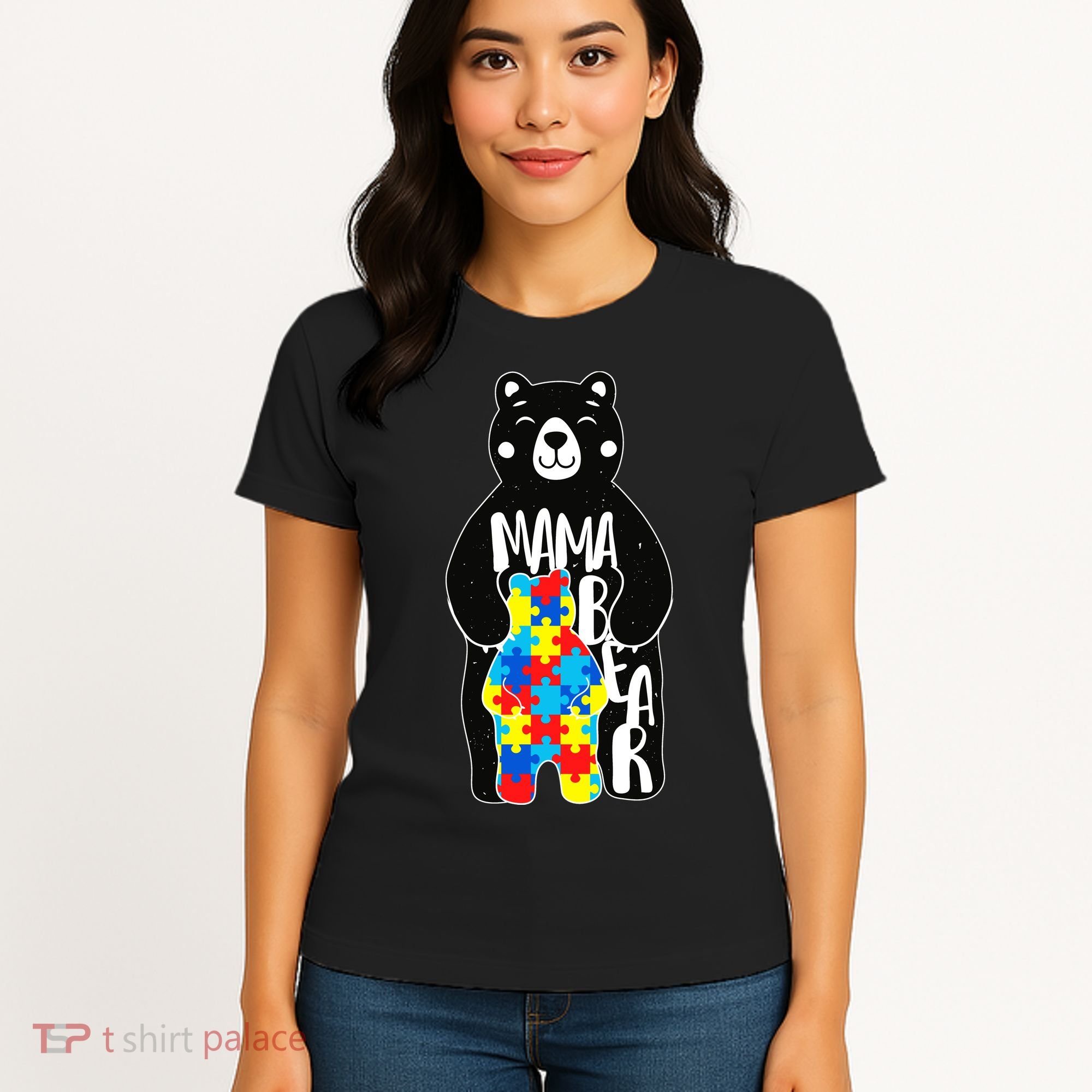 Mama Bear Autism Awareness Women's T-Shirt