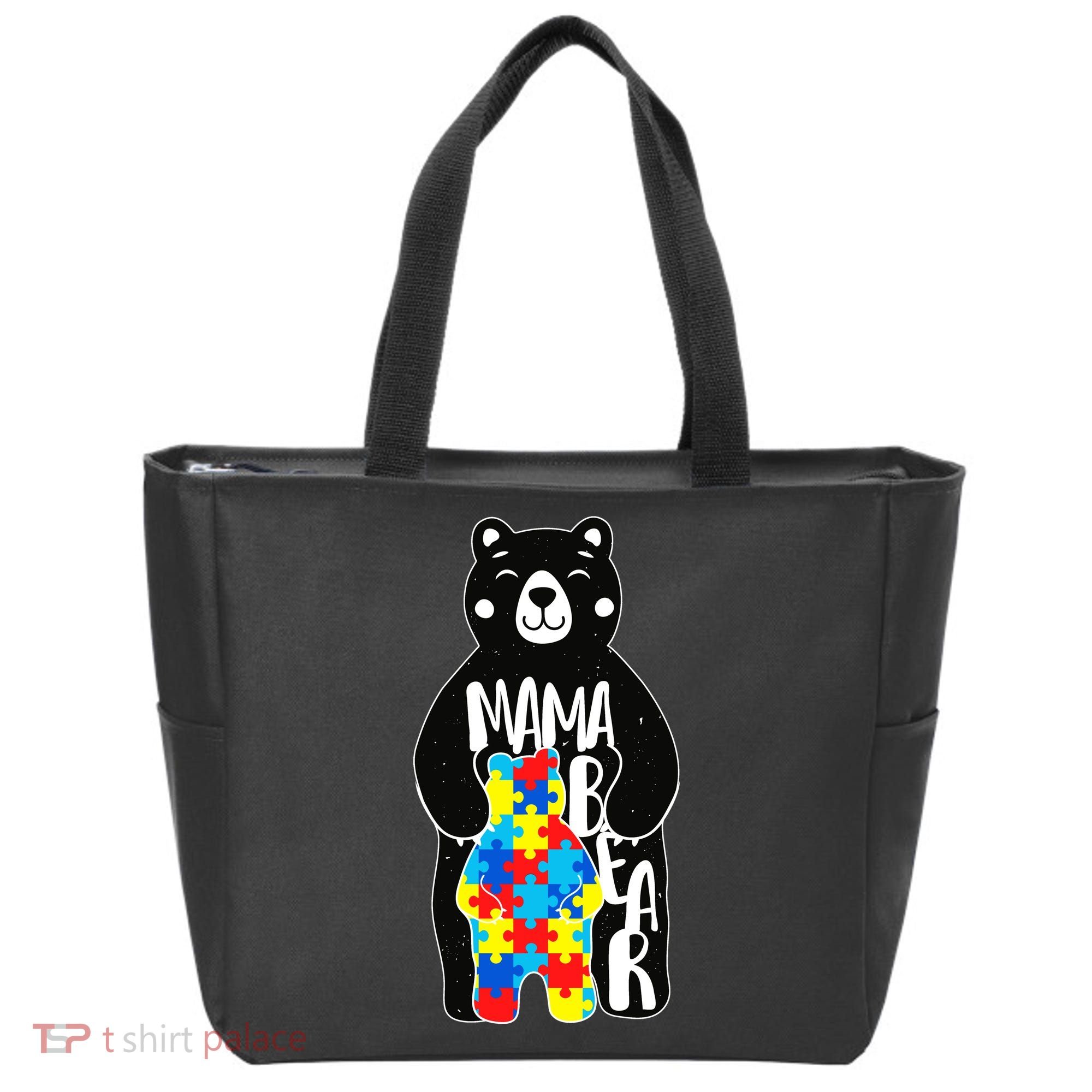 Mama Bear Autism Awareness Tote Bag