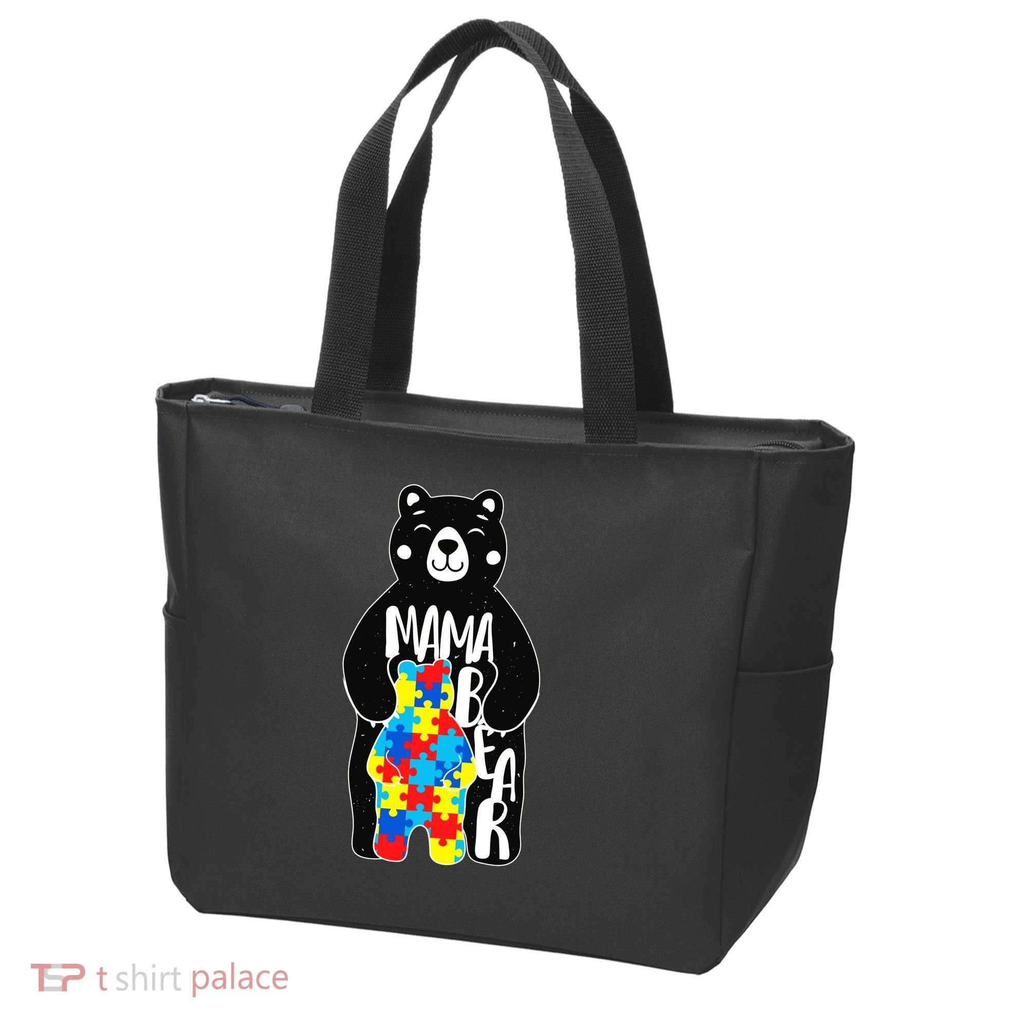 Mama Bear Autism Awareness Tote Bag