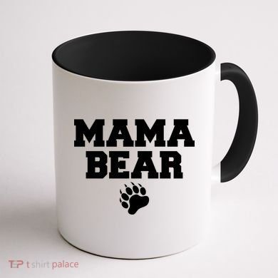 Mama Bear Claw Mom Coffee Mug back