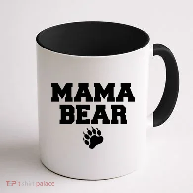 Mama Bear Claw Mom Coffee Mug back