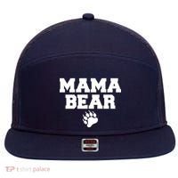 Mama Bear Claw Mom 7 Panel Mesh Trucker Snapback Hat thumb 0
