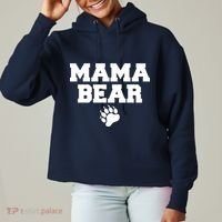 Mama Bear Claw Mom Ladies Heavyweight Boxy Pullover Hoodie thumb 0
