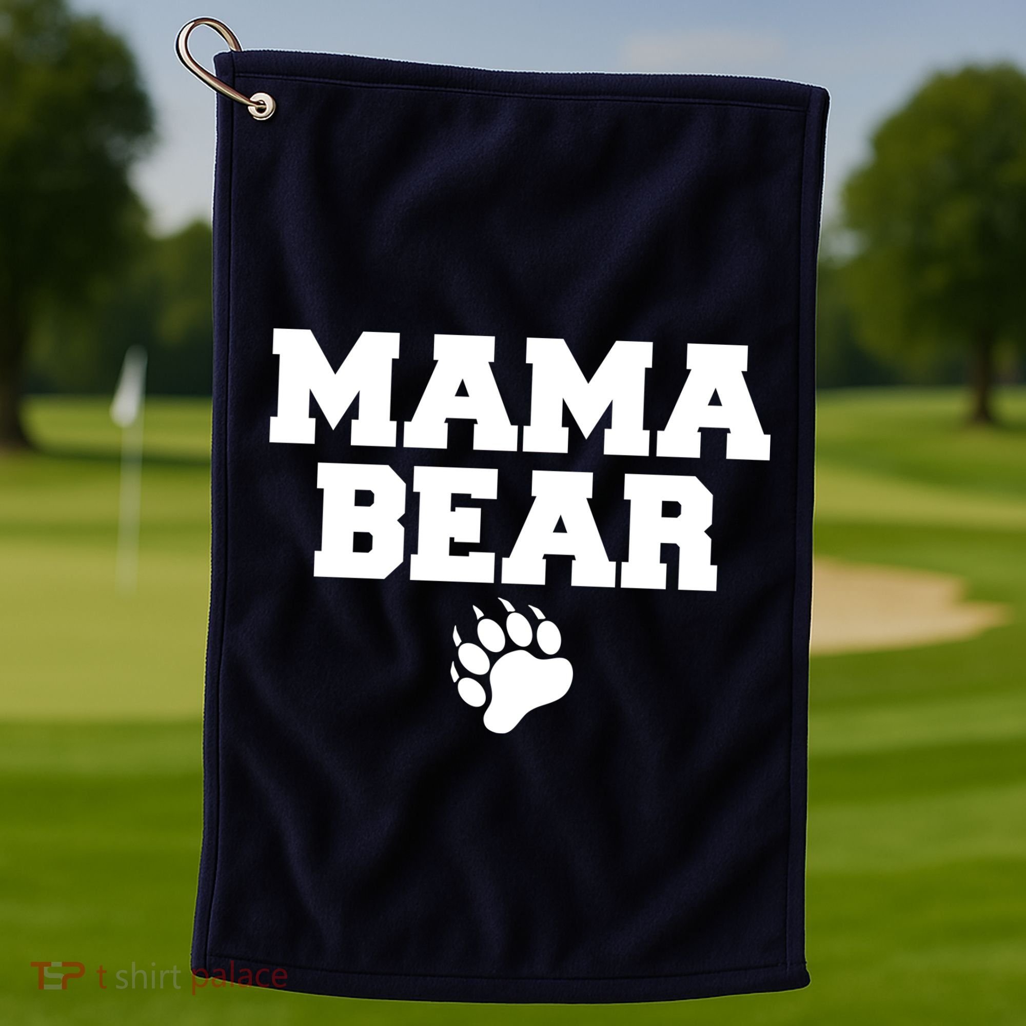 Mama Bear Claw Mom Golf Towel