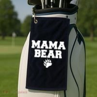 Mama Bear Claw Mom Golf Towel thumb 2