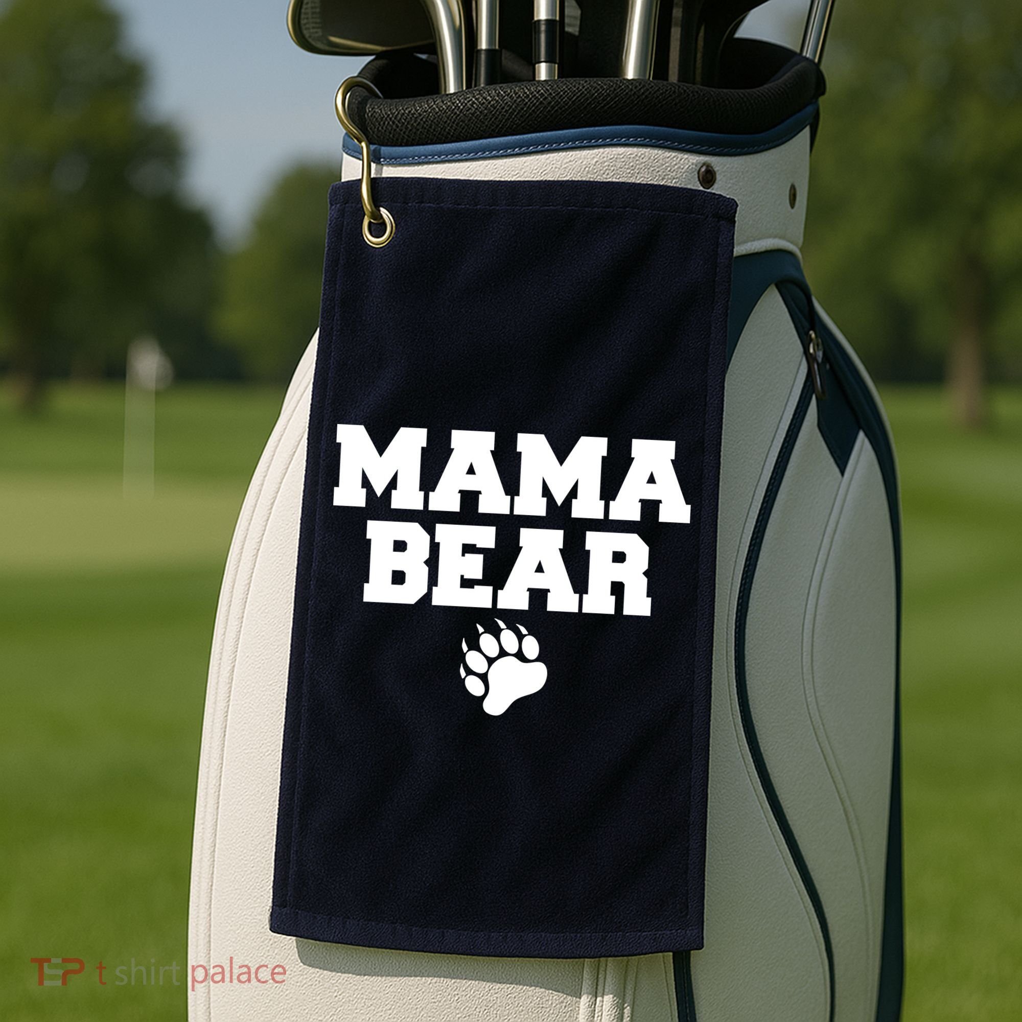 Mama Bear Claw Mom Golf Towel