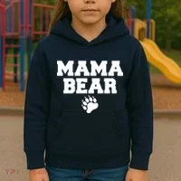Mama Bear Claw Mom Kids Hoodie thumb 3