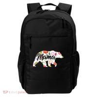 Mama Bear Cute Flower Pattern Backpack thumb 0