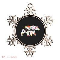 Mama Bear Cute Flower Pattern Ornament thumb 0
