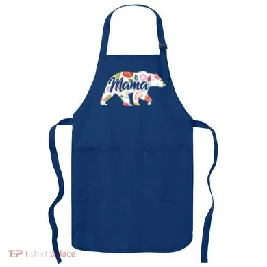 Mama Bear Cute Flower Pattern Apron