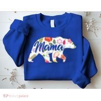 Mama Bear Cute Flower Pattern Sweatshirt thumb 2