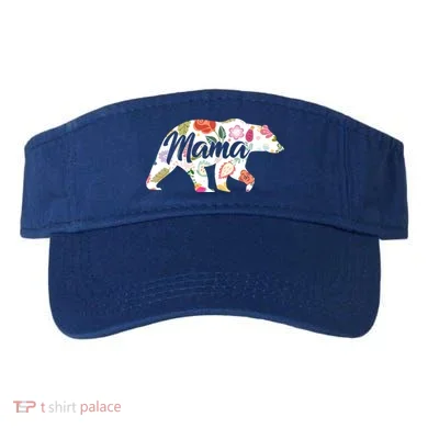 Mama Bear Cute Flower Pattern Visor