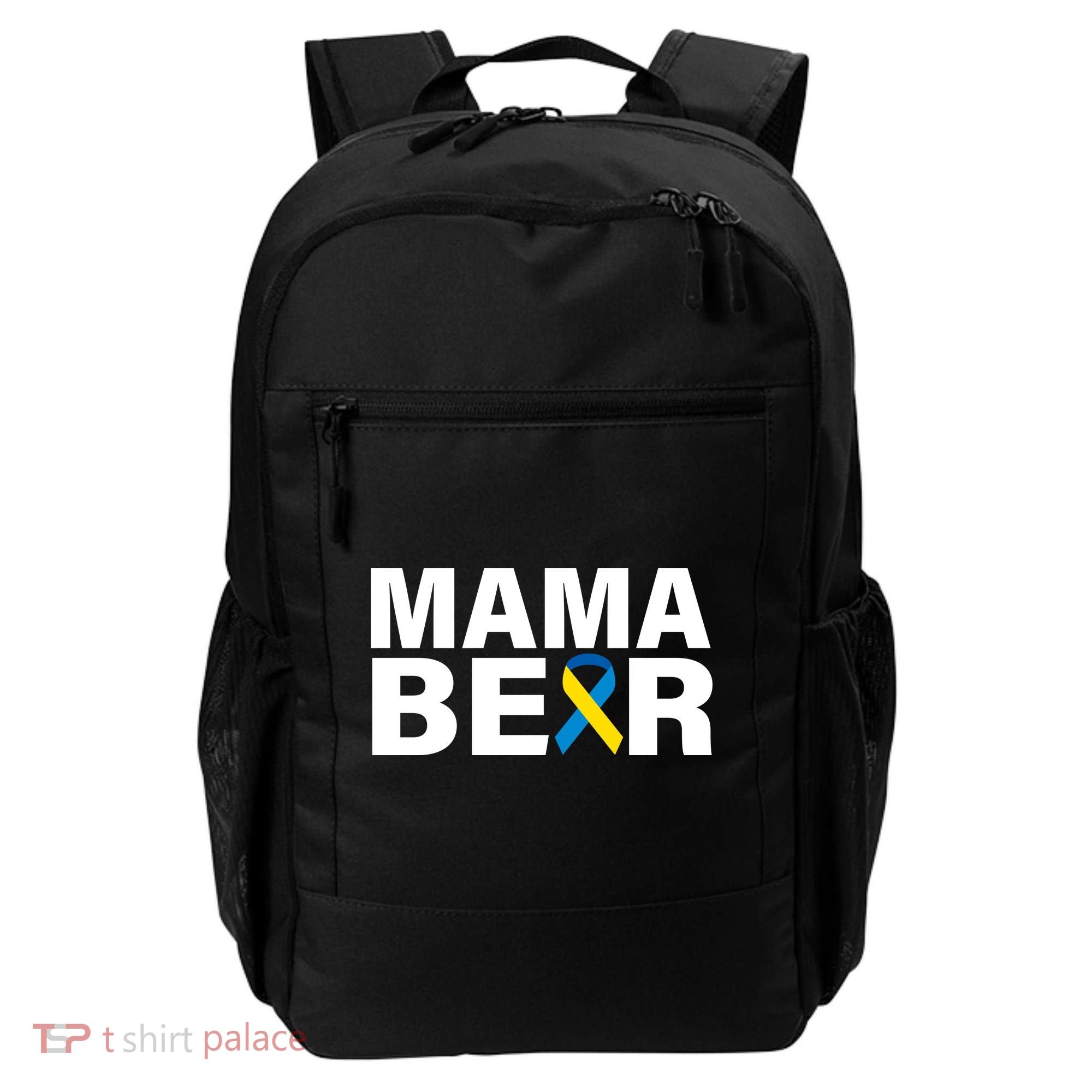 Mama Bear Down Syndrome Awareness Backpack