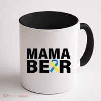 Mama Bear Down Syndrome Awareness Coffee Mug thumb 1