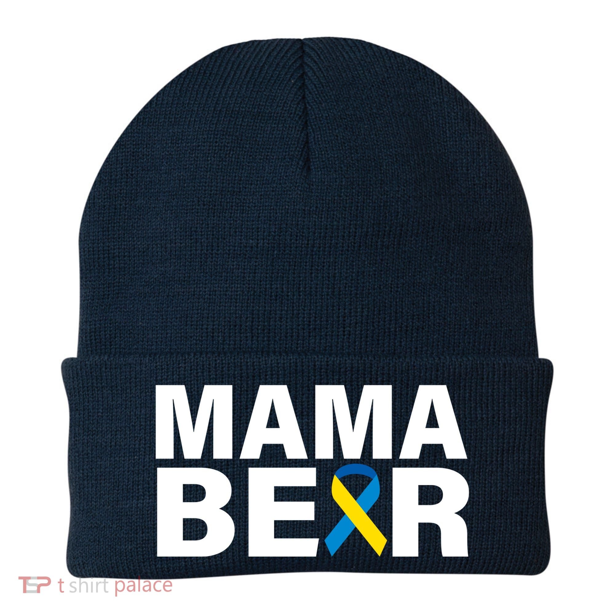 Mama Bear Down Syndrome Awareness Beanie