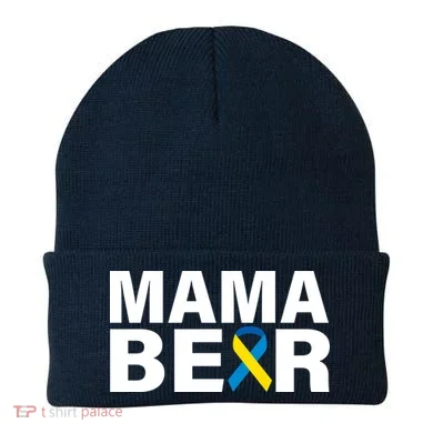 Mama Bear Down Syndrome Awareness Beanie