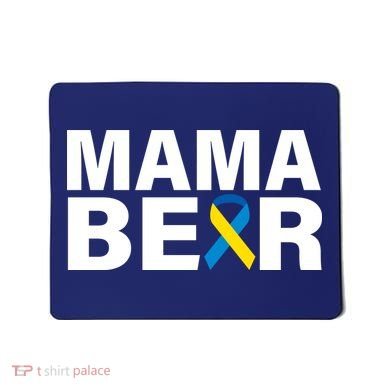 Mama Bear Down Syndrome Awareness Mousepad