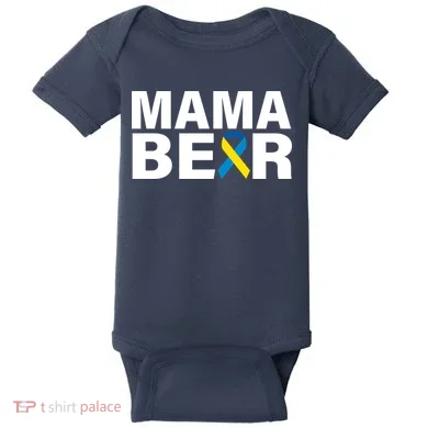 Mama Bear Down Syndrome Awareness Baby Bodysuit