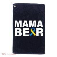 Mama Bear Down Syndrome Awareness Golf Towel thumb 0