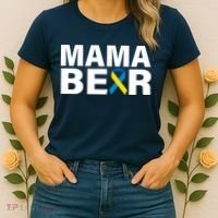 Mama Bear Down Syndrome Awareness Women's T-Shirt thumb 2
