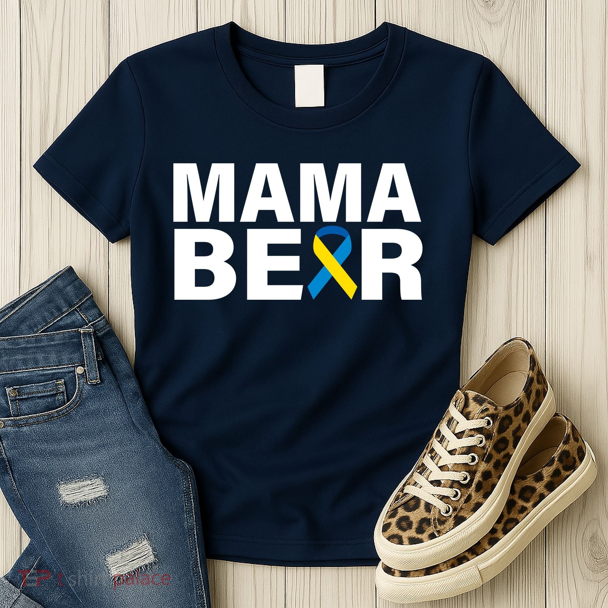 Mama Bear Down Syndrome Awareness Women's T-Shirt