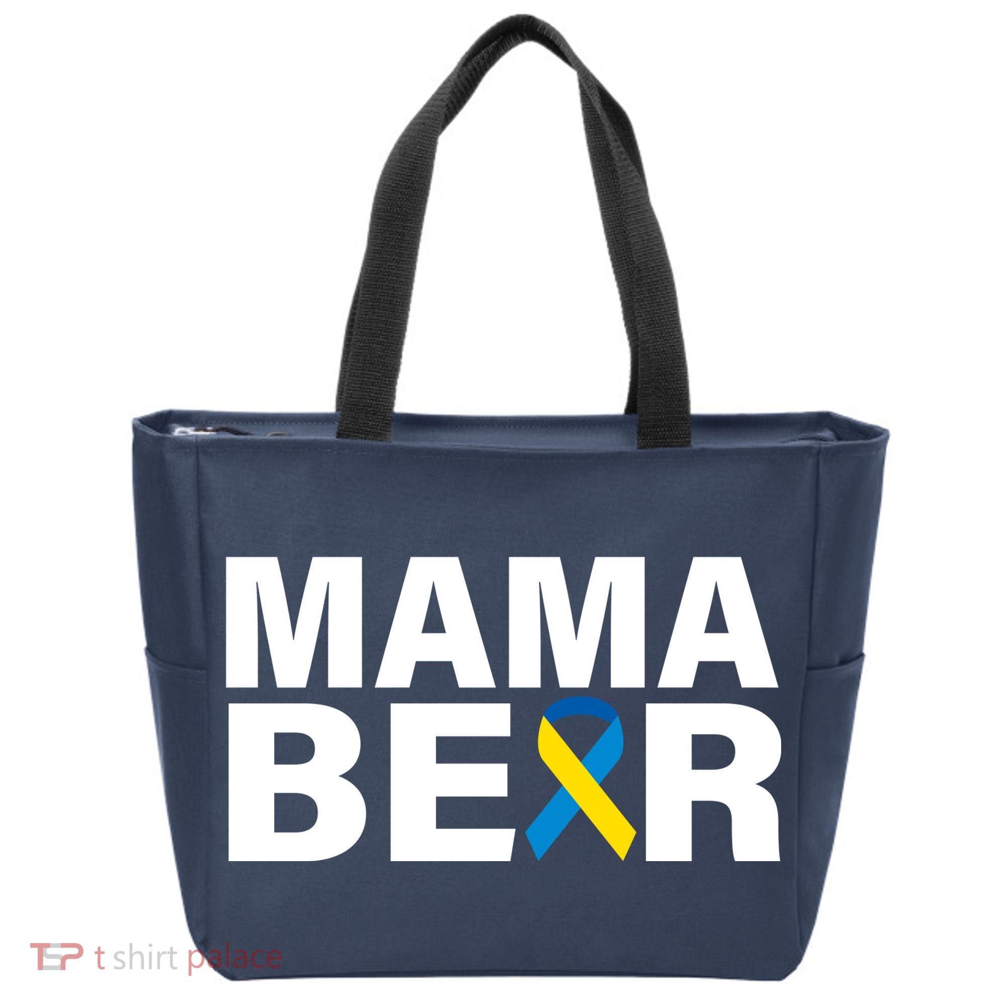 Mama Bear Down Syndrome Awareness Tote Bag