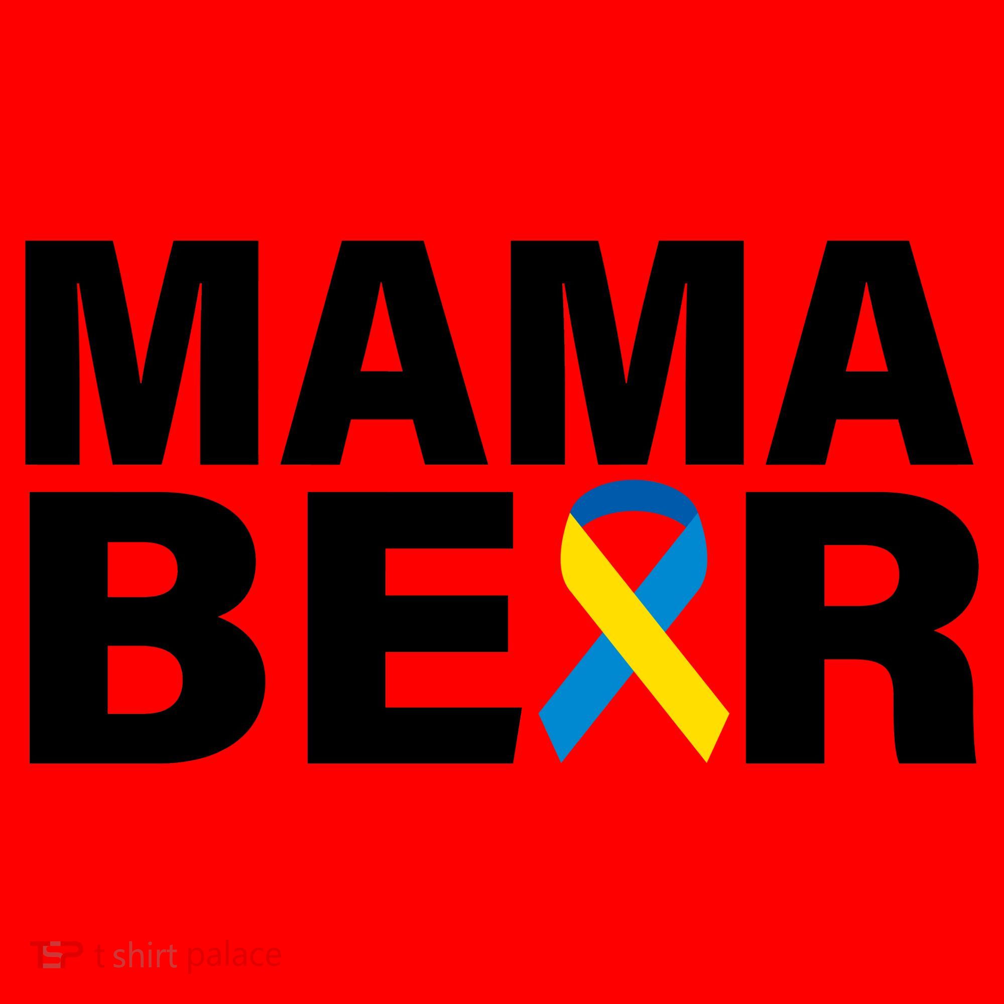 Mama Bear Down Syndrome Awareness Santa Hat