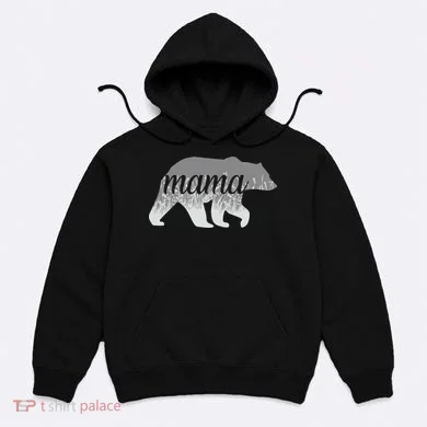 Mama Bear Floral Logo Hoodie
