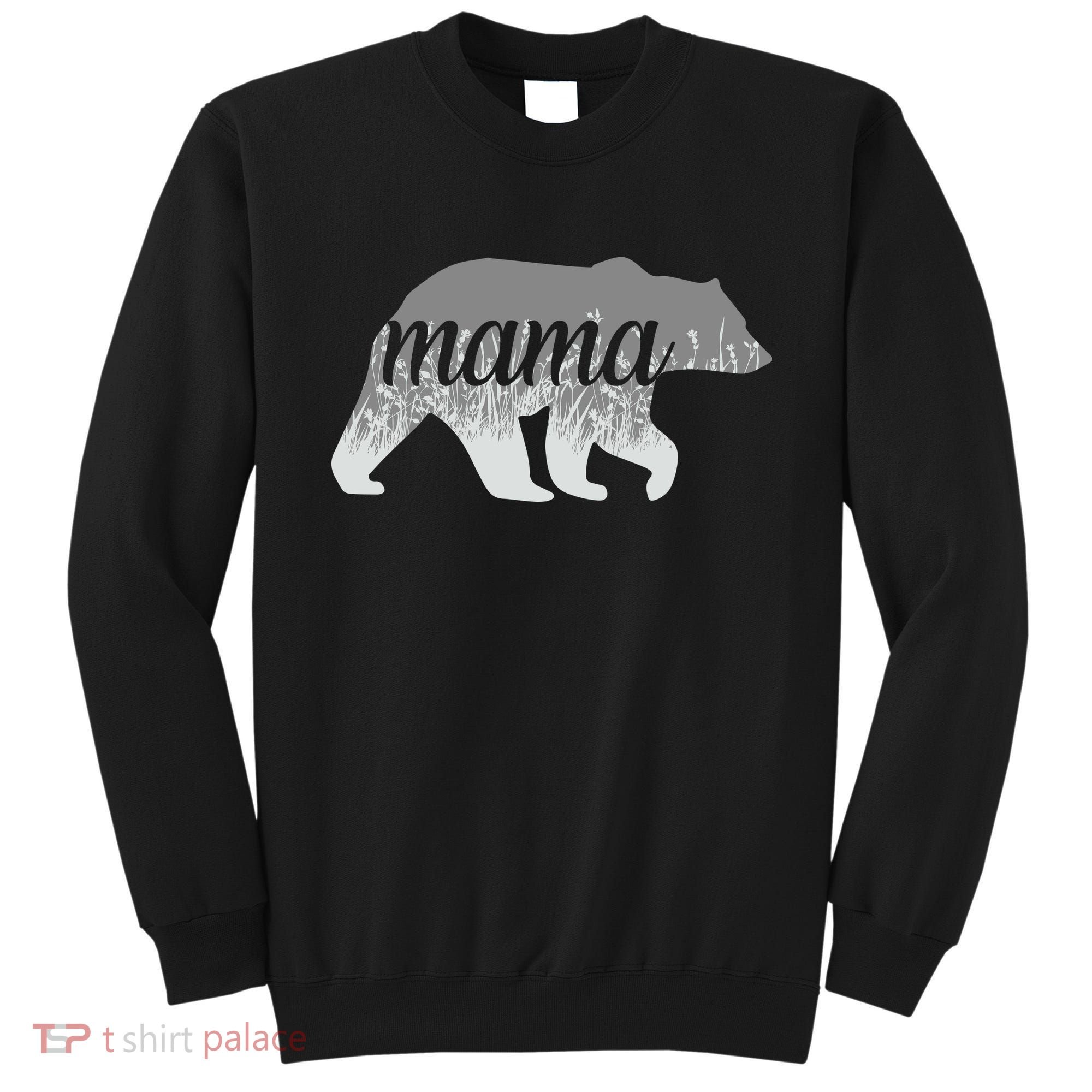 Mama Bear Floral Logo Sweatshirt