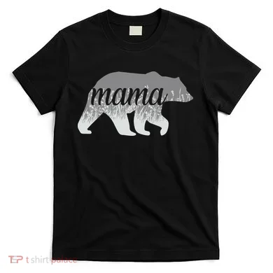 Mama Bear Floral Logo T-Shirt