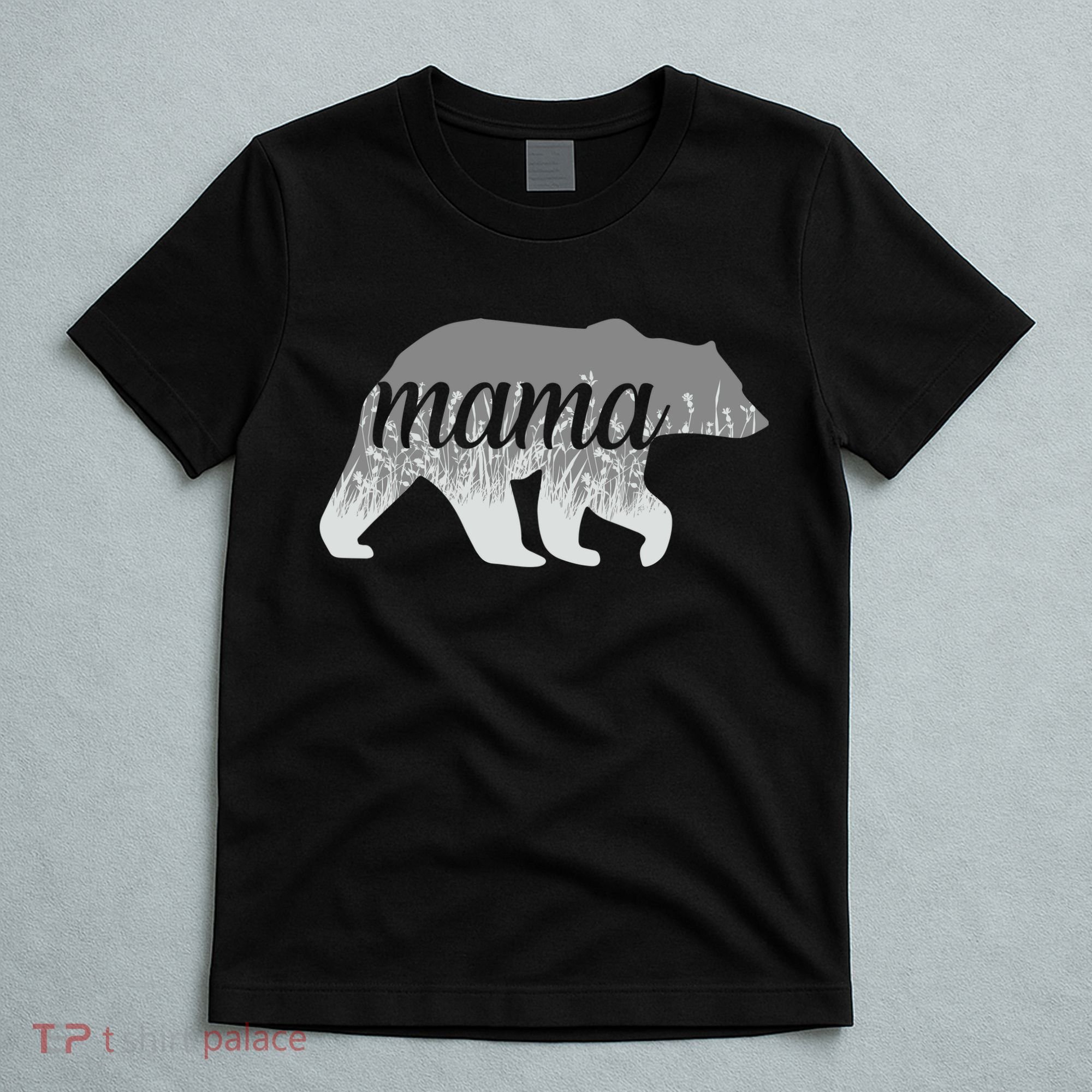 Mama Bear Floral Logo T-Shirt