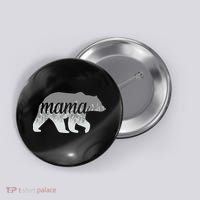 Mama Bear Floral Logo Button thumb 0