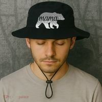 Mama Bear Floral Logo Bucket Hat thumb 2