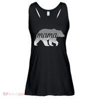 Mama Bear Floral Logo Ladies Essential Flowy Tank thumb 0
