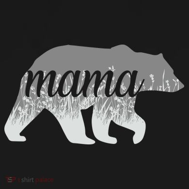 Mama Bear Floral Logo 16 in Basic Backpack