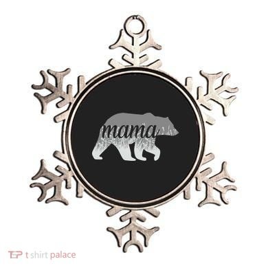 Mama Bear Floral Logo Ornament