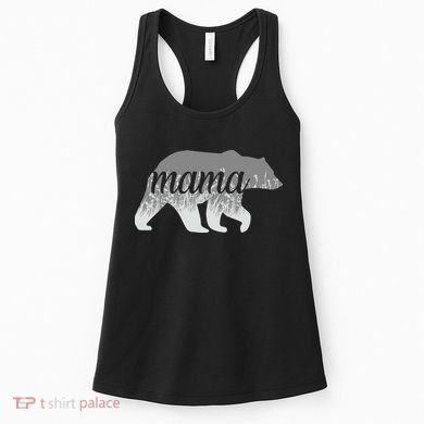 Mama Bear Floral Logo Women's Tank Top