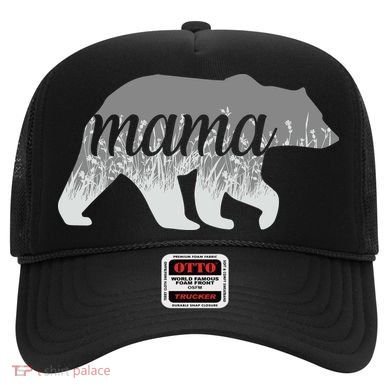 Mama Bear Floral Logo Hat