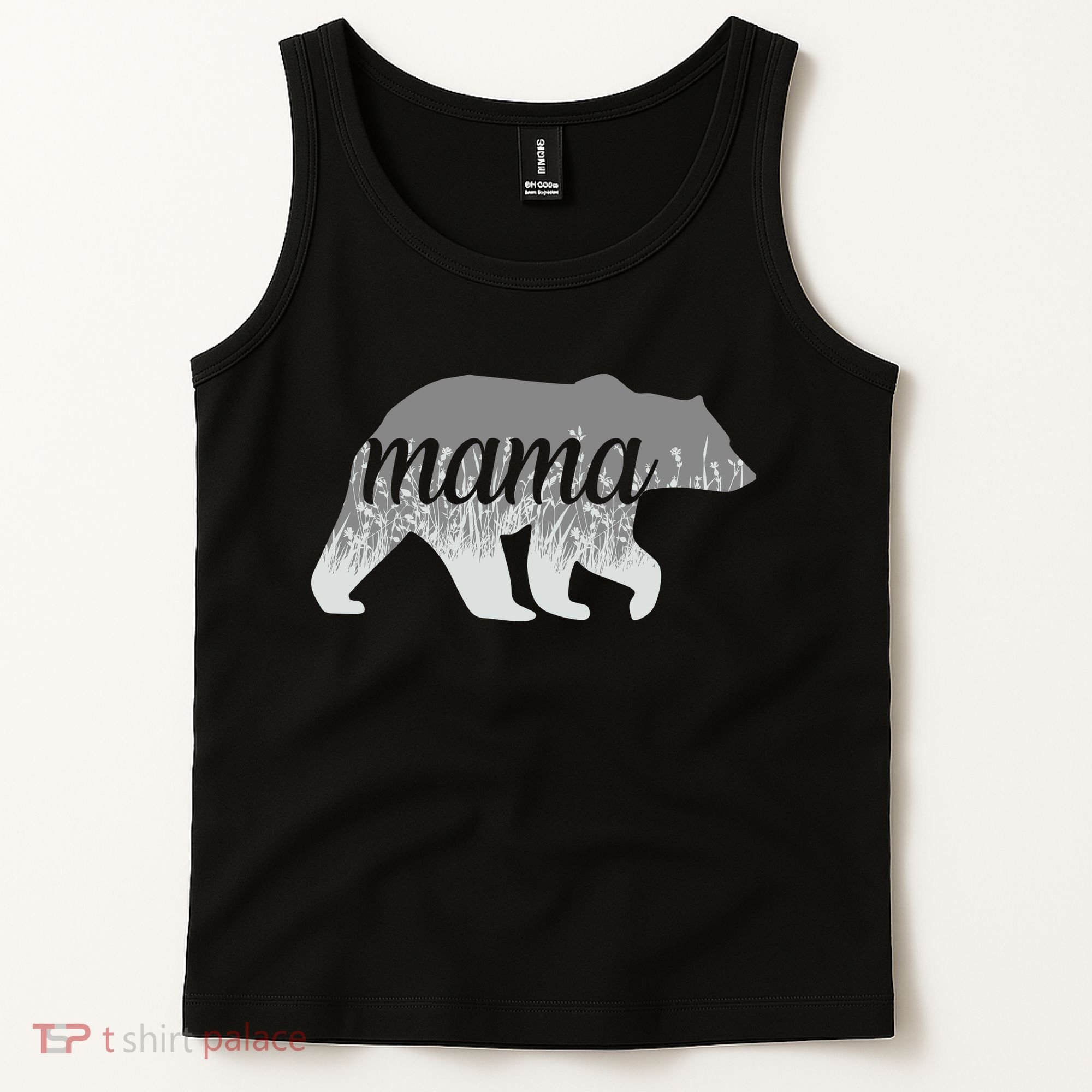 Mama Bear Floral Logo Tank Top