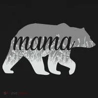 Mama Bear Floral Logo Tank Top thumb 6
