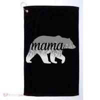 Mama Bear Floral Logo Golf Towel thumb 0