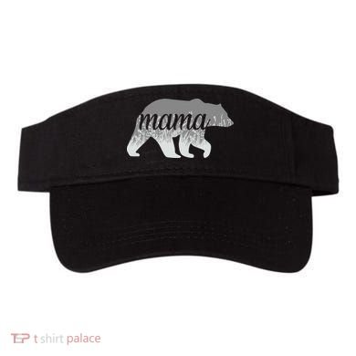 Mama Bear Floral Logo Visor