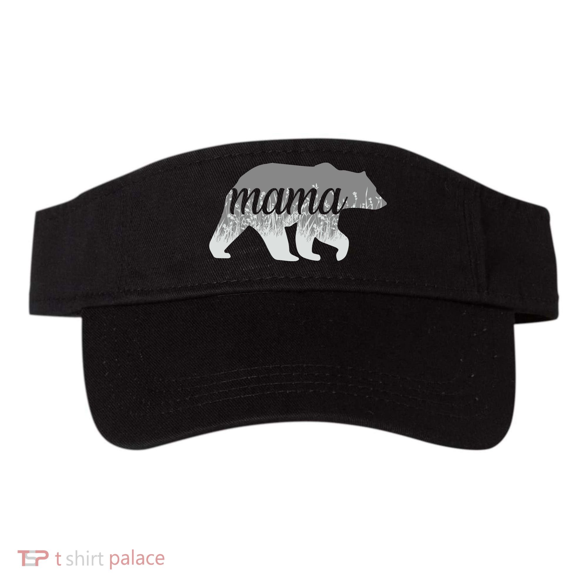 Mama Bear Floral Logo Visor