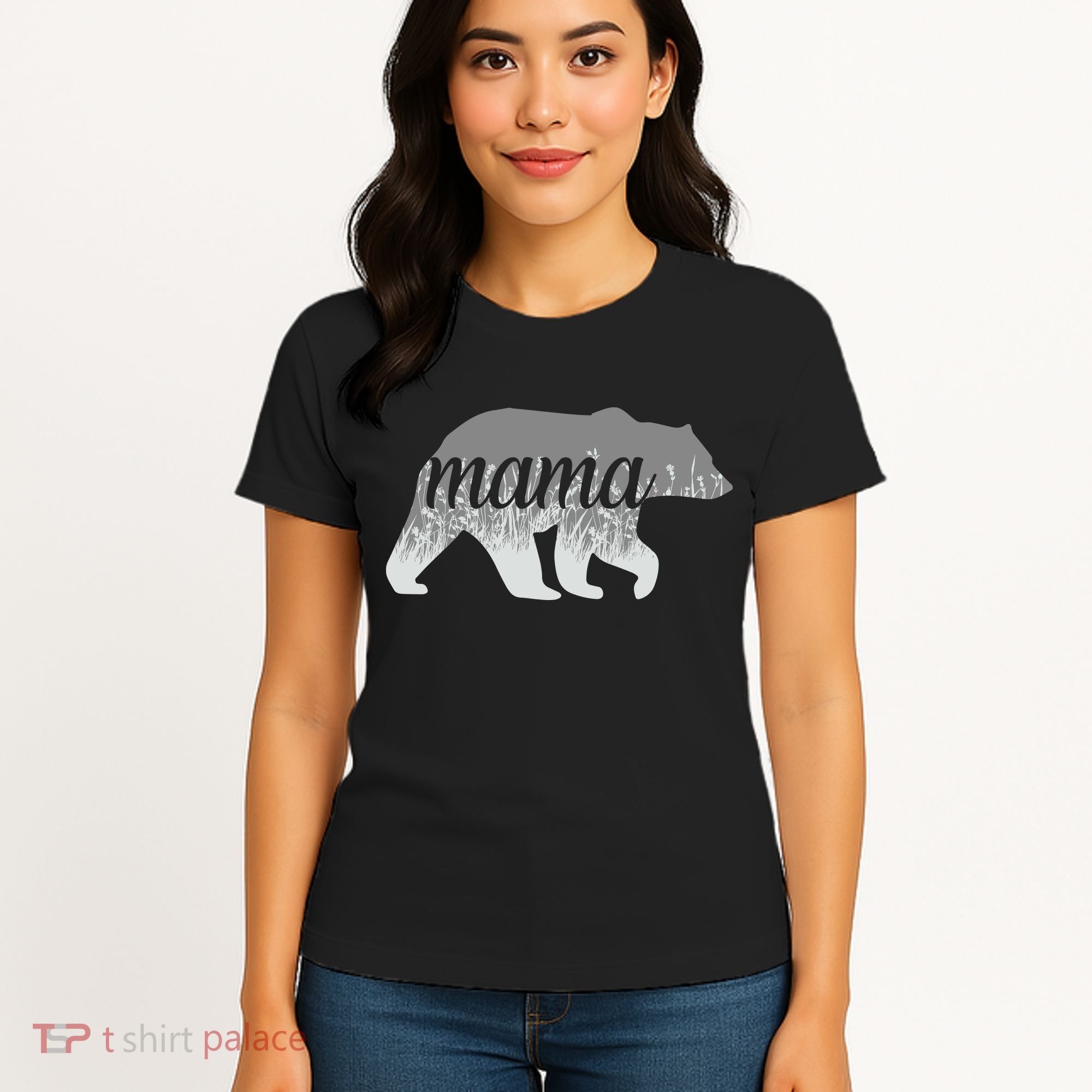 Mama Bear Floral Logo Women's T-Shirt